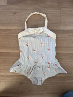 HOPE&HENRYフリル付き花柄ワンピース水着 110cm XS