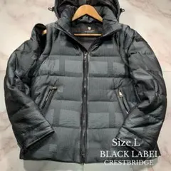 ブラックレーベルクレストブリッジ シャドーチェック 3way ダウンジャケット