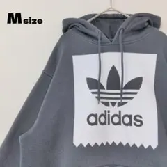 adidas Originals　プルオーバー パーカー　ビッグロゴ　黒　XXL