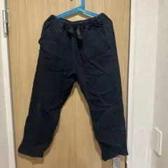 ネイビー 長ズボン ウエストゴム　クロップド丈