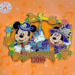 東京ディズニーリゾート　ミッキー　ミニー　ハロウィン　ピンバッジ