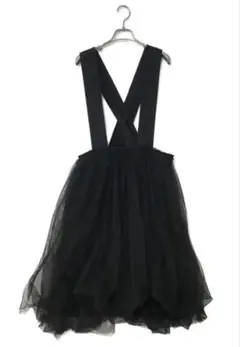 ジャンパースカート 透け吊りスカート コムコム コムデギャルソン