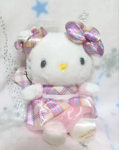 50周年 ハローキティ マスコットホルダー　ドレスタータン　ぬいぐるみ　サンリオ