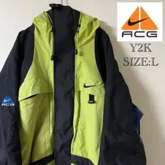 Nike ACGマウンテンパーカー グリーン×アイボリー NIKE - 90年代 NIKE ACG ナイキ エーシージー ナイロン