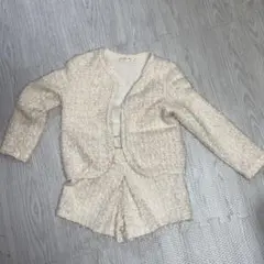 Zara Girls セットアップ size7 122 アイボリー