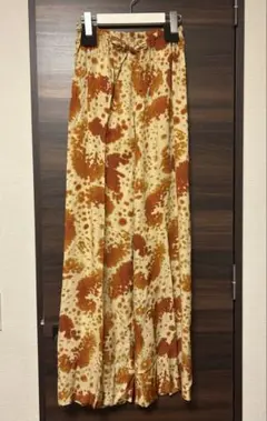 ドリスヴァンノッテン　花柄　ボタニカル　スラックス　パンツ　総柄　ブラウン　48 ドリスヴァンノッテン 花柄 ボタニカル スラックス パンツ 総柄