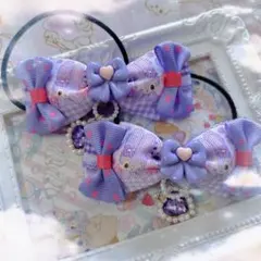 *⑅︎୨୧大きめツインリボン✩ヘアゴム୨୧⑅︎*