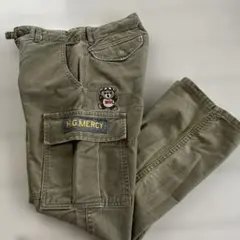 HYSTERIC カーゴパンツ 130 カーキ　ヒステリックグラマー　長ズボンのサムネイル