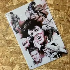 エルビス・プレスリー　木製フレーム白額装　B3サイズ　ポスター エルビス・プレスリー 木製フレーム白額装 B3サイズ ポスター