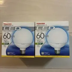TOSHIBA LED電球 ボール電球形 2個セット