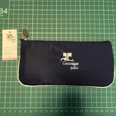 クレージュ　ペンポーチ　ネイビー　タグ付きのサムネイル