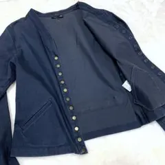 agnes b. スナップボタンジャケット ネイビー 春アウター 40