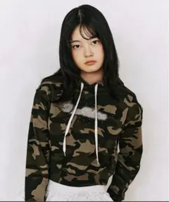 FCMM RHINSTONE CROP HOODIE
