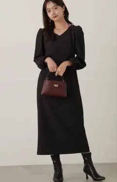 テクスチャータイトワンピース PROPORTION BODY DRESSING