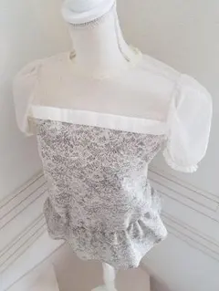 JILL STUART　ジルスチュアート　ドットシースルートップス