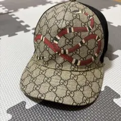 GUCCI キングスネーク GGスプリーム キャップ