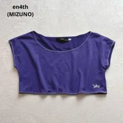 エンフォース(ミズノ)ショート丈Tシャツ　トレーニング　ジム　ヨガ　日本製のサムネイル