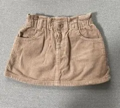 ZARA ベージュ コーデュロイ スカート 9-12ヶ月