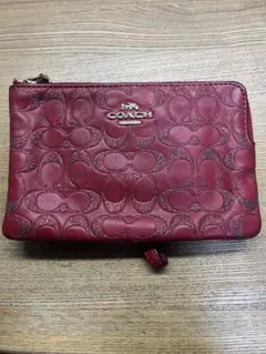 COACH ポーチ　赤