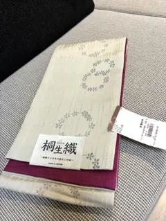 【新品未使用】浴衣の帯　桐生織【日本製】のサムネイル