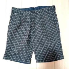 ダークブルー ダイヤモンドパターン ショートパンツ251番