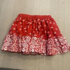 BABYDOL 赤 ペイズリー柄 スカート 110