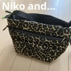 [Niko and…]ヒョウ柄 ショルダーバッグ