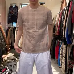 BURBERRY BLACK LABEL アーカイブ ロゴ ノバチェックTシャツ