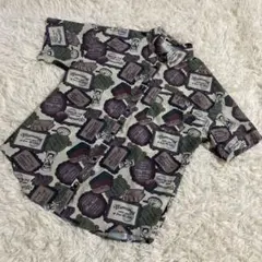 SPRAY PREMIUM シャツ　半袖　総柄　柄シャツ　メンズ　サイズFのサムネイル