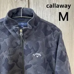 【callaway】 レディース ゴルフウェア　フリース　迷彩カモフラ柄　Ｍ