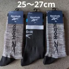 新品　Reebok ソックス 3足セット 25-27cm　リーボックのサムネイル