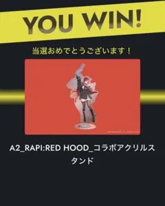 ZONE NIKKE 紅蓮　A3_SCARLET コラボアクリルスタンド 3周年記念アクリルスタンド【紅蓮】【Fan-Xross モール®】