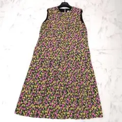 美品✨ ポールスミス　ロングワンピース　フラワープリント　総柄　近年モデル　40のサムネイル