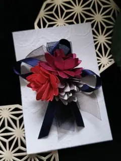 ピンポンマムのモダン和風な髪飾り　ヘアクリップ　和装　卒業式　着物　七五三　浴衣