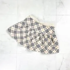 バーバリーロンドン ノバチェックフレアスカート ベージュ 90cm*GD1196