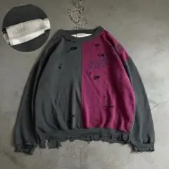 90's “adidas“シンガポール製“two tons“boro sweatのサムネイル