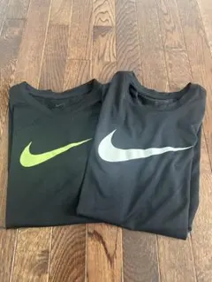 お値下げ中！Nike DRI-FIT Tシャツ 2枚セット 黒　キッズ