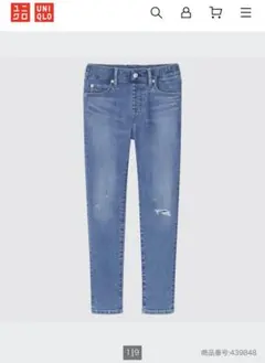 ユニクロ　ウルトラストレッチデニムスリムフィットパンツファスナー無し　110cm