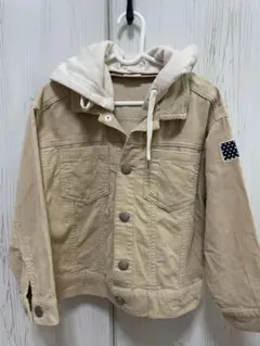 フード付きベージュジャケット S