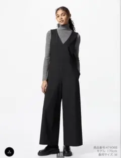 UNIQLO ブラック ジャンプスーツ XXL