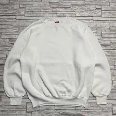 90s USA製 Pannill 無地スウェット ホワイト ヴィンテージ