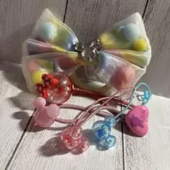 ディズニー　ヘアアクセサリー　ヘアゴム　髪飾り　5個セット