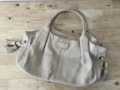 Kate spade ベージュ　ハンドバッグ　本革