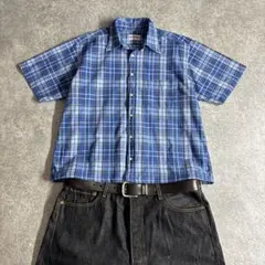 00s McGREGOR マクレガー 半袖チェックシャツ 短丈 ボックスcboyのサムネイル