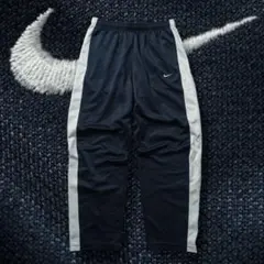 00s y2k NIKE ワイドトラックパンツ 2XL サイドライン パイピング