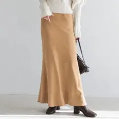 ✳️美品✳️SLOBE IENAロングタイトスカート ブラウン　ベージュ　38