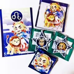 鬼滅の刃 煉獄杏寿郎 12星座 缶バッジ チャーム アクスタ ポストカード