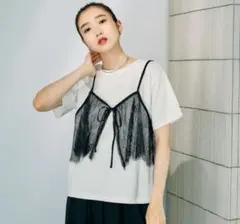 LEPSIM 310企画 リバーシブルビスチェ付きTシャツ - メルカリ