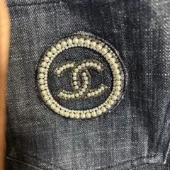 香奈兒珍珠CC牛仔布34碼