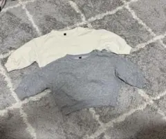 MARKEY’Sマーキーズ購入　80cm無地トレーナー　2枚セット　キナリグレー